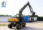 Small Wheel Excavator Engineering Rubber Wheel Excavators New 50/80 Hydraulic