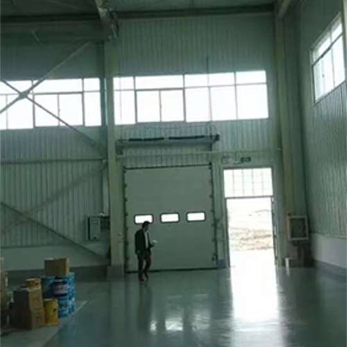 Automatic Windproof Industrial Sectional Overhead Door Including Pedestrian Window For Warehouse Loading Docks