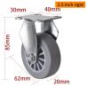 Buy cheap 2.5 Swivel Caster Wheels 30kg Plate TPE Rigid Castor Wheel 2625P-53 from wholesalers