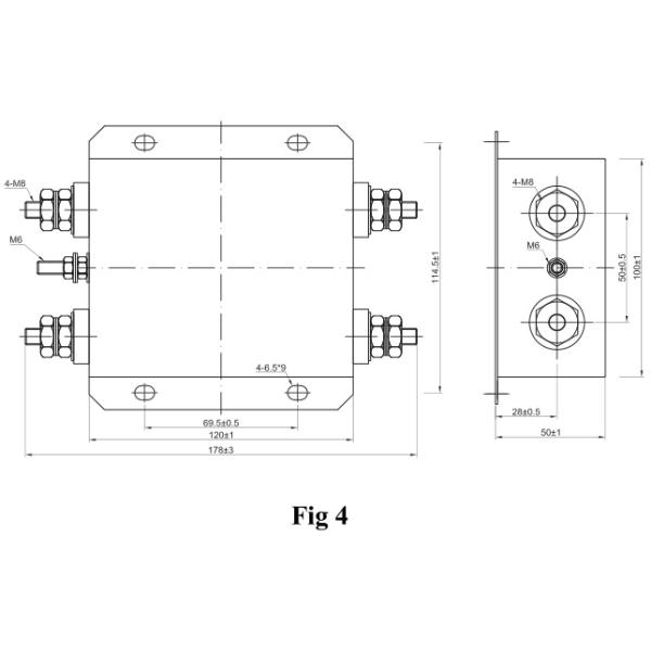 Electric Noise Passive Powerline 10A EMI Filter