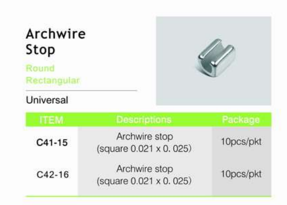Machinery Powered Orthodontic Attachments Archwire Stops For Dental Health Materials