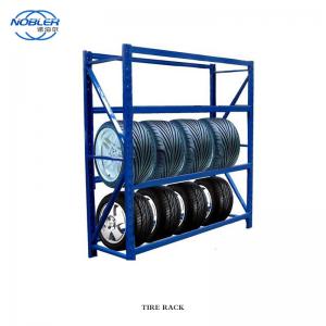China Heavy Duty Stacking Detachable Metal Tire Storage Rack Display Used Tire Racks wholesale