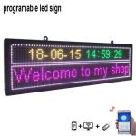 P10 High Resolution LED Window Display Signs 16*192cm For Store Shopping Mall
