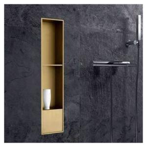 China Custom Insert Wall-Mounted Shower Niche in 304 Stainless Steel Waterproof and Stylish wholesale