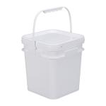 5L Square Food Grade High Density Polyethylene Bucket Organizer Custom Printed