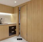 Frameless Custom Hidden Door Minimalist Solid Wood Interior Hidden Door Design