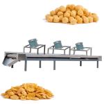 Mini Puffed Wheat Snacks Food Extrude Corn Puff Production Line Silver