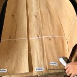 American Burl Plain Sliced White Oak Veneer , 0.45mm Natural Wood Veneer