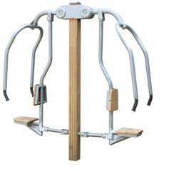 China outdoor fitness equipments WPC materials based chest press-LK-Z03 wholesale