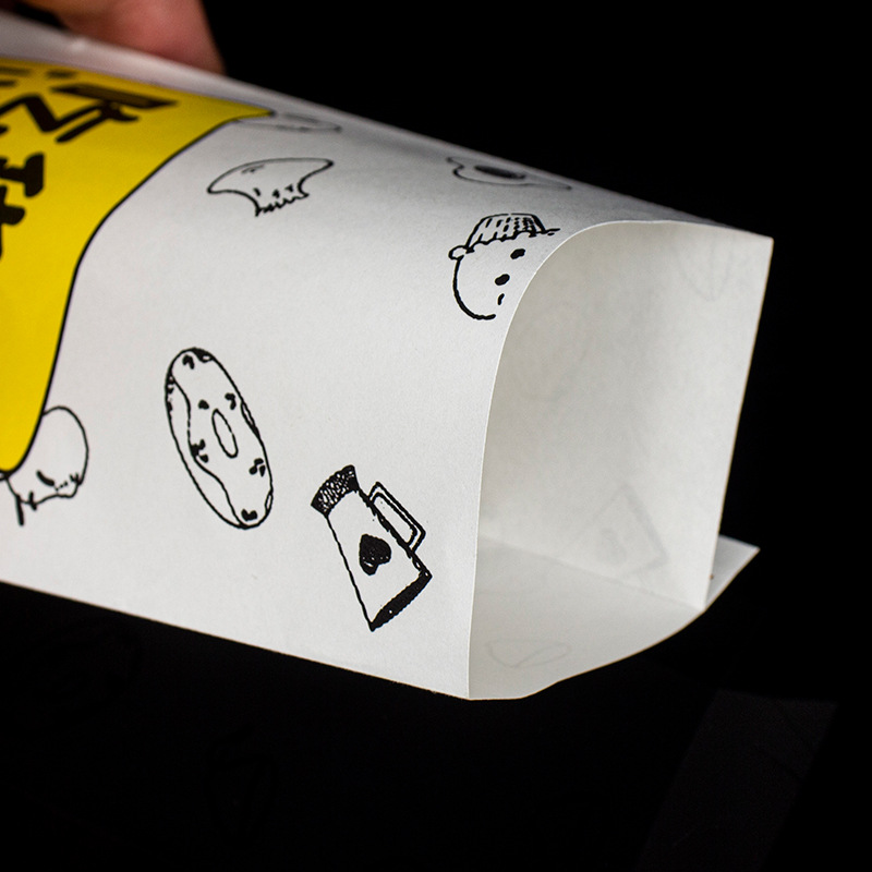 Golden Custom Food Takeaway Delivery Kraft Paper Bags with Customized Size