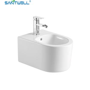 China SWJ0431 Bathroom WC pan White Wall Hung Bidet 490*370*300 mm size , Floor mounted bidet wholesale