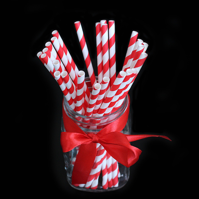 FDA Certificate Biodegradable Paper Straws Food-grade Recyclable Printed Eco-friendly Paper Straws