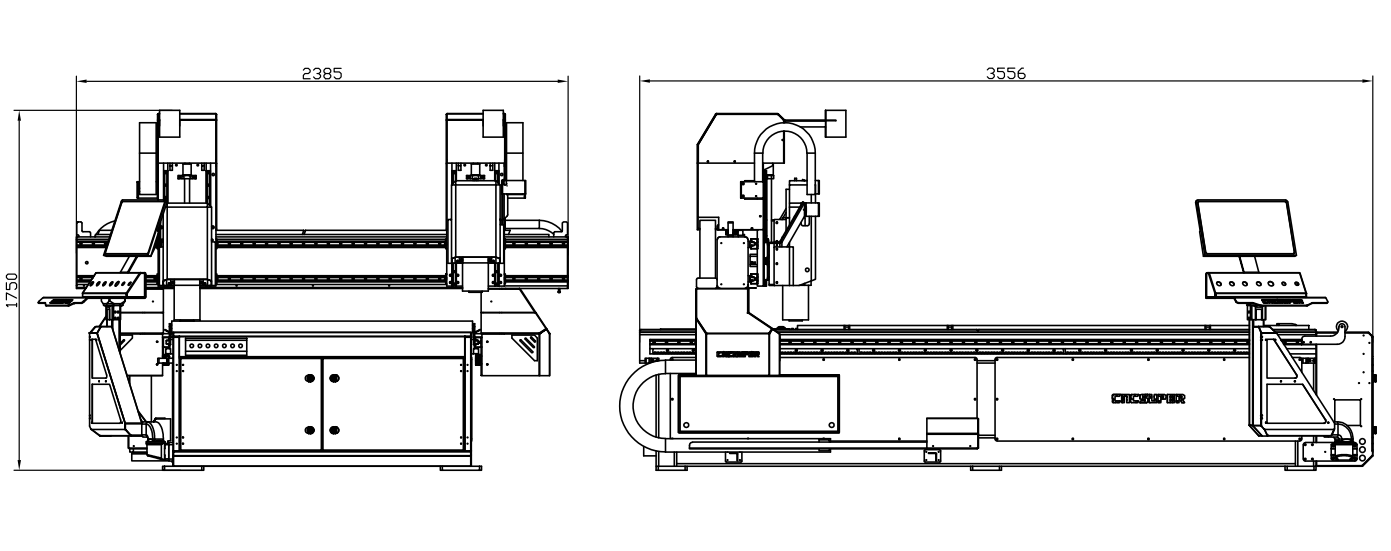 High Precision Dual Spindle 3 Axis CNC Router For MDF Cutting