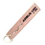 AIRBUS A350 XWB Keychain Trio - Blue/Beige/Red Fabric + Lightweight Fabric