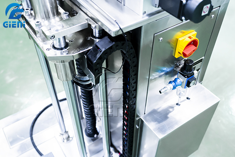 Piston Filler Tank Lifting Cosmetic Powder Press Machine