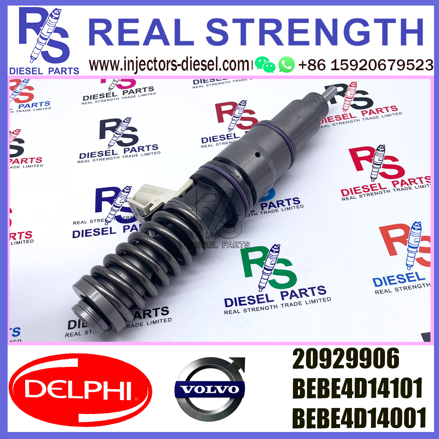 DELPHI 4pin 20969906 Diesel pump Injector V-O-L-V 20929906 20780666 9020922906 E3.18 for V-O-L-V D16 3512 TIER 3