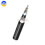 Double Armored Direct Burial Fiber Optic Cable 48 Core OM2 OM3 OM4 GYTA33