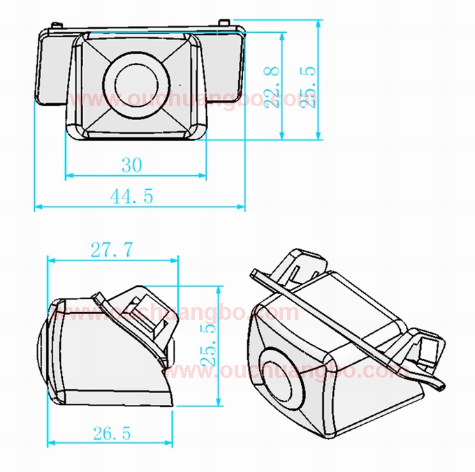 Ouchuangbo Car Night Vision Waterproof Camera Toyota Camry 2008 OV7950 /MT136 /FCCD OCB-T6817