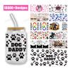 Buy cheap 16oz Glass Cup DTF Cup Wraps Transfer Sticker UV DTF Cup Wrap Transfers from wholesalers
