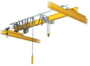 China Lowhead Room Single Girder Overhead Cranes Yellow Color Q235B Material wholesale