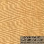 Natural Anigre Wood Veneer Sheets Specially Figured Grain Red Color