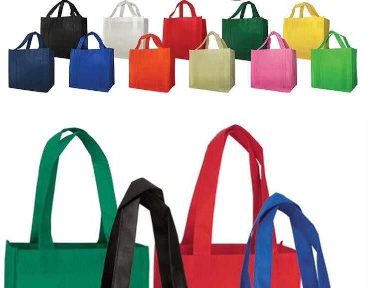 Promotional Custom Good Quality Colorful Nonwoven Bags Shopping Bags with Custom Logo Non Woven Bags for Supermarket, pa