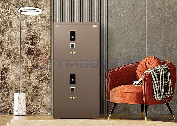 Biometric Fingerprint Lock Large Jewelry Safe 7 Open Ways Luxury Watch Winder Safe