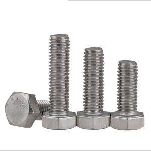 China M12x60mm 304 Stainless Steel Hex Head Bolts For Industrial Usage wholesale