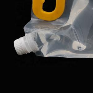 China Heat Seal PE Membrane Foldable Clear Spout Beverage Pouch wholesale