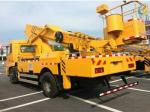 DONGFENG Hydraulic Platform Truck , Vehicle Mounted Work Platforms 360°Slewing