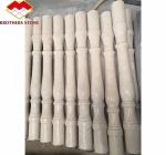 Modern White Natural Stone Square Pillar Polished Column for House