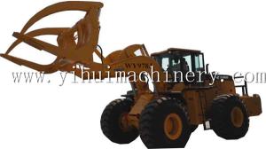 China WY978J 12 Ton Forklift Wheel Loader With Log Grapple For Big Diameter Wood Log wholesale