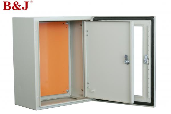 Quality Light Grey Metal Electrical Enclosure Box , Metal Surface Mount Electrical Box for sale