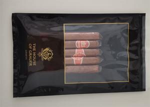 China Moisture Proof Tobacco Wrap Packaging Cigar Humidor Bags With Zipper on sale