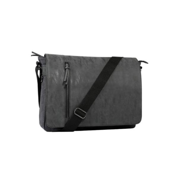 Washable Vintage PU Leather Crossbody Messenger Bag 17 Inch Shoulder Macbook
