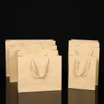 Recycled Bulk Kraft Paper Bags Gift Shopping Embossing With Handles