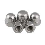 Food Beverage Industry M6 M8 M12 Zinc Plated Carbon Steel Hex Domed Hat Cap Nuts