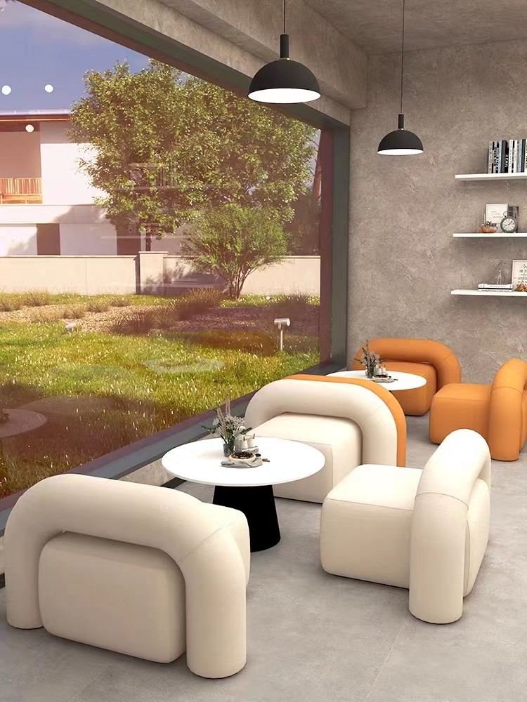 Star Hotel Lobby Furniture Leisure Sofas Chairs Tables Custom Regular Size