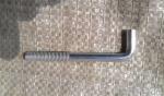 Powder Coating M14 L Shaped Concrete Anchors / Lag Bolts For Vehicle Accessories
