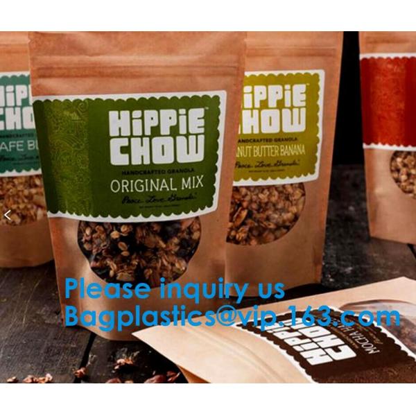 Custom Print Biodegradable Foil Packaging Soft Zipper Stand Up Bottom Gusset Plastic Drinking Pouches Bags With Straws