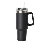 40oz Large Capacity Insulated Tumbler With Straw Lid And Car Cup Holder