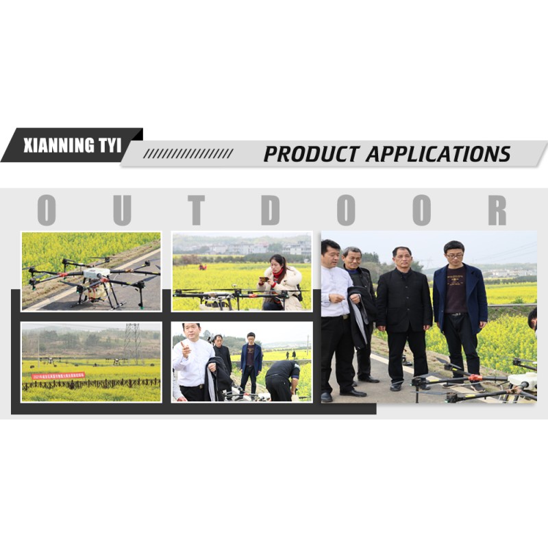 Customizable Payload Black Quadcopter Drone for Cargo Delivery 10km Image Transmission Remote Control for Beginners Hobbyists