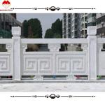 FOB/CNF Delivery Terms White Marble Handrail Porch Balcony Railing Balustrade