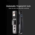 Household Tuya Wifi Smart Door Lock With Face Recognition