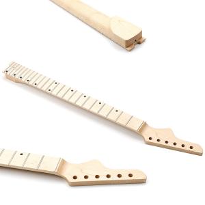 China 6 Strings Maple Jazz Bass Guitar Neck 24 Fret Satin finish Electric Guitar replacement neck wholesale