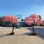 Anti - Aging Outdoor Artificial Cherry Blossom Tree / Cherry Blossom Plastic