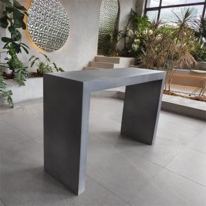 China Outdoor GRC Concrete Table Chair Bench Irregular Shape Garden Furniture Set wholesale