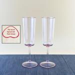 Heart Design Fda Plastic Champagne Glasses Dishwasher Safe
