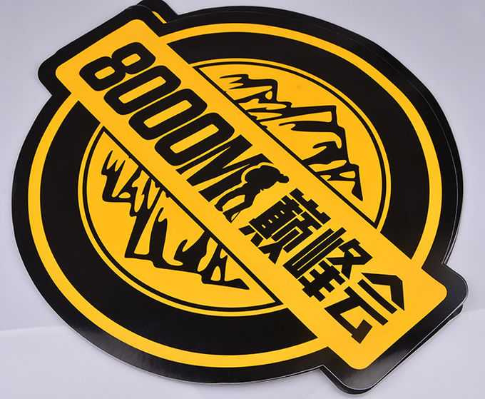 Custom printing die cut strong adhesive PVC outdoor advertising sticker decal