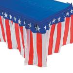 Disposable Party Event Supplies , National Flag Style Party Table Skirt